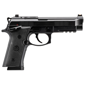 Beretta J92XFMSDA21 92GTS 9mm Luger 18+1 4.70 Black Inox Steel Barrel, Black Cerakote Optic Ready/Serrated Steel Slide + Aluminum Frame w/Beavertail & Pic Rail, Ambi, Pistol