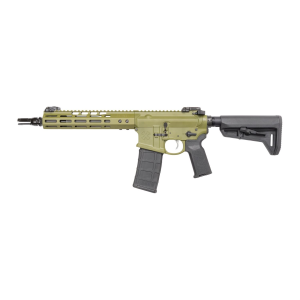 Noveske Gen 4, Semi-auto, SBR, 223 Remington, 556NATO, 10.5 in, Bazooka Green, Magpul MOE-K2, 30 Rounds, MLOK, 7075 Aluminum, Collapsible Stock, Dead Air Flash Hider 02000727-BG