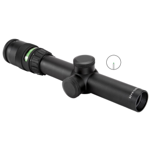 Trijicon 200057 AccuPoint Black Hardcoat Anodized 1-4x 24mm 30mm Tube Illuminated Green Triangle Post Reticle,, Rifle Scope