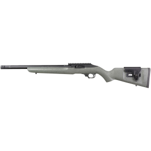 Ruger 31110 10/22 Competition Full Size 22 LR 10+1 16.12 in Satin Black Threaded Bull Barrel, Black Hard Coat Anodized Picatinny Rail Aluminum Receiver, Black Speckled Gray Laminate Adj Comb Stock, Left Hand, Rifle