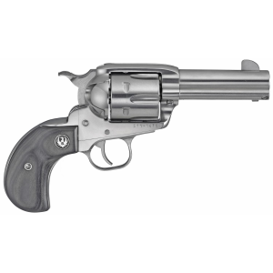 Ruger Vaquero, TALO Edition, Single Action, Revolver, 45 Long Colt, 3.75 in Barrel, Stainless Steel, High-Gloss Stainless Finish, Bird's Head Black Laminate Grips, Blade Front and Integral Rear Sights, 6 Rounds 05151