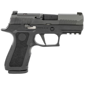 Sig Sauer 320XC9BXR3PR2 P320 XCompact 9mm Luger 15+1 3.60 in Black Carbon Steel Barrel, Black Nitron Optic Ready/Serrated Slide, Black Stainless Steel Frame w/Beavertail & Picatinny Rail, Black XCompact Polymer Grips, Pistol