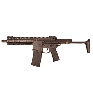 Noveske Gen 4, Semi-auto, Short Barreled Rifle, 300 Blackout, Black Finish, Q Collapsible Stock, 8 in Stainless Steel Barrel, 1:7 Twist, Q Cherry Bomb Muzzle Brake And Bolt Carrier Group, Geissele SD-