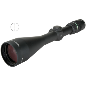 Trijicon 200024 AccuPoint Black Hardcoat Anodized 2.5-10x56mm 30mm Tube Illuminated Duplex Crosshair w/Green Dot Reticle, Rifle Scope
