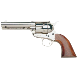 Taylors & Company 555124 1873 Cattleman 357 Mag Caliber with 4.75 in Barrel, 6rd Capacity Cylinder, Overall Nickel-Plated Finish Steel & Walnut Grip , Revolver