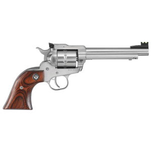 Ruger 8100 Single-Ten 22 LR 10rd 5.50 in Satin Stainless Steel Barrel, Cylinder & Frame, Hardwood Gunfighter Grip, Transfer Bar Safety, Exposed Hammer , Revolver