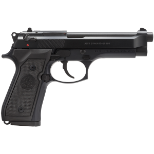 Beretta J92M9A0CA M9 *CA Compliant Full Size Frame 9mm Luger 10+1, 4.90 in Steel Barrel, Black Bruniton Serrated Steel Slide & Aluminum Frame w/Beavertail, Pistol