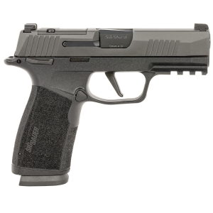 Sig Sauer 365XCA9BXR3MS P365 XMacro Compact Frame 9mm Luger 17+1, 3.70 Blk Carbon BBL, Blk Nitron Optic Ready/Serrated Stainless Slide, Blk Poly Frame w/Beavertail & Pic Rail, Blk w/Interchangeable Backstrap Grip, Manual S, Pistol