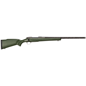 Nosler 47448 M48 Mountain Carbon 300 Win Mag 3+1 24 in Carbon Fiber Wrapped Barrel, Tungsten Gray Cerakote Steel, Granite Green Mountain Hunter Stock, Rifle