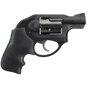 Ruger 5456 LCR Small Frame 9mm Luger 5rd 1.87 in Matte Black Steel Barrel, Black PVD Cylinder, Matte Black Stainless Steel Frame, Black Hogue Tamer Monogrip, Concealed Hammer , Revolver