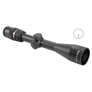 Trijicon 200010 AccuPoint Black Hardcoat Anodized 3-9x 40mm 1 in Tube Illuminated Red Triangle Post Reticle, Rifle Scope
