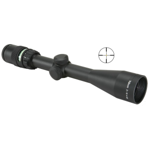 Trijicon 200002 AccuPoint Black Hardcoat Anodized 3-9x 40mm 1 in Tube Illuminated Duplex Crosshair w/Green Dot Reticle,, Rifle Scope