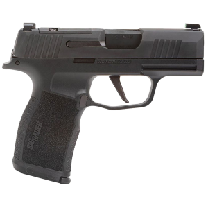 Sig Sauer 365X9BXR3P P365X Micro-Compact Frame 9mm Luger 12+1, 3.10 in Black Steel Barrel, Black Nitron Optic Ready/Serrated Stainless Steel Slide, Black Stainless Steel Frame w/Beavertail & Picatinny Rail, Black XSeries Grip, No Manual Safety, Pisto
