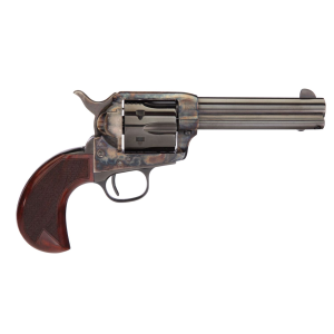 Taylors & Company 555153 1873 Cattleman 357 Mag Caliber with 4.75 in Blued Finish Barrel, 6rd Capacity Blued Finish Cylinder, Color Case Hardened Finish Steel Frame & Checkered Birdshead Walnut Grip , Revolver