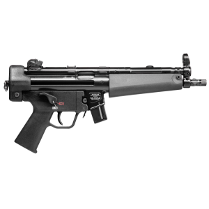 H&K 81000478 SP5 9mm Luger Caliber with 8.86 in Barrel, 10+1 Capacity, Overall Black Finish & Polymer Grip Includes 2 Mags, Pistol