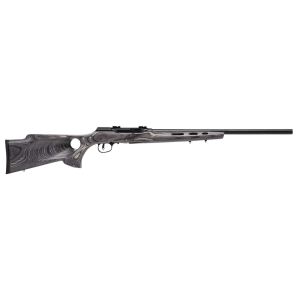Savage Arms 47221 A22 Target Semi-Auto 22 WMR Caliber with 10+1 Capacity, 22 in Barrel, Satin Black Metal Finish & Fixed Thumbhole Gray Laminate Stock Right Hand (Full Size), Rifle