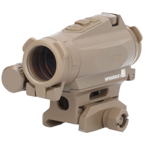 Sig Sauer Electro-Optics SOR44002 Romeo4XT-Pro FDE 1 x 20 mm 2 MOA Red Ballistic Circle Dot Multi Reticle, Red Dot Sight