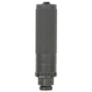Dead Air SIERR5XM Sierra-5 Suppressor, 5.56mm 1.50 inD 1/2 in-28 tpi Thread Pattern Made of Stellite Baffles & Stainless Steel Tube with Black Cerakote Finish Includes Xeno Flash Hider & Mount