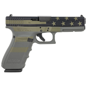 Glock PG2050204OP G20 Gen4 10mm Auto 4.61 in 15+1, Operator Flag Cerakote, Finger Groove Frame - Glock