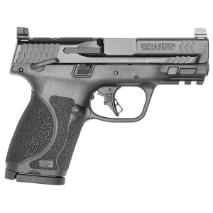Smith & Wesson 13570 M&P M2.0 Compact 9mm Luger 15+1, 3.60 in Black Armornite Stainless Steel Barrel & Optic Cut/Serrated Stainless Steel Slide, Matte Black Polymer Frame w/Picatinny Rail, Pistol
