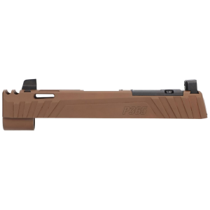 Sig Sauer 8901048 P365 Sig P365/P365XL/P365X 9mm Luger Nitride Coyote Brown Stainless Steel Optic Ready Integrated Compensator Slide XRAY3 Suppressor Sights Compatible With ROMEOZERO ROMEOZERO Elite