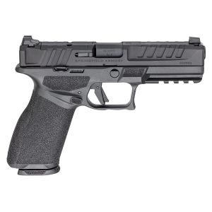 Springfield Armory EC9459BLCU Echelon 9mm Luger 10+1 4.50 Black Melonite Steel Barrel, Black Melonite Optic Ready/Serrated Steel Slide, Black Poly Frame w/Pic Rail, Textured Grip, Ambi, Pistol