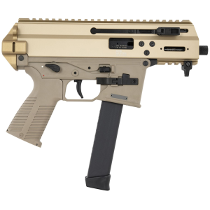 B&T Firearms 36176502GCT APC9K 9mm Luger 33+1 4.30 in Black Steel Barrel, Coyote Tan Picatinny Rail Receiver, Brace Adapter, Coyote Polymer Grips, Pistol