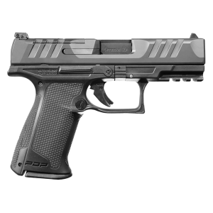 Walther Arms 2842734 PDP F-Series 9mm Luger 15+1 4 in Black Steel Barrel, Black Optic Ready/Serrated Slide, Black Polymer Frame w/Picatinny Rail, Black Performance Duty Texture Grips, Pistol