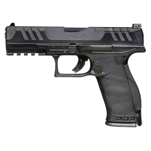 Walther Arms 2844001 PDP Full Size Frame 9mm Luger 18+1 5 in Black Steel Barrel, Black Optic Ready/Serrated Steel Slide, Black Polymer Frame w/Picatinny Rail, Black Performance Duty Texture Grip, Pistol
