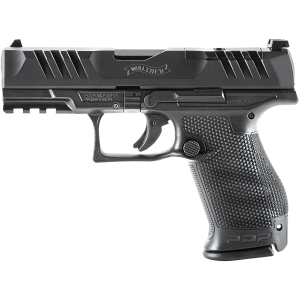 Walther Arms 2851229 PDP Compact 9mm Luger 15+1 4 Black Polygonal Rifled BBL, Black Optic Ready/Serr Slide, Black Polymer Frame w/Pic Rail, Black Performance Duty Texture Grips Ambidextrous,Pistol