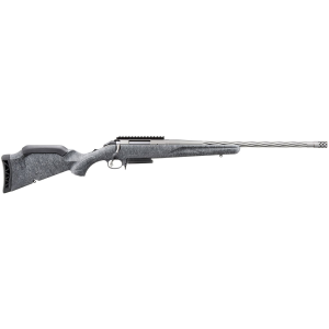 Ruger 46901 American Gen II 6.5 Creedmoor 3+1, 20 Gun Metal Gray Cerakote Spiral Threaded Barrel, Gun Metal Gray Cerakote Receiver w/Pic Rail, Gray Splatter Adj Synthetic Stock, Rifle