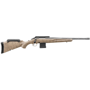 Ruger 46919 American Ranch Gen II 223 Rem/5.56 NATO 10+1 16.10 Cobalt Cerakote Spiral Threaded Barrel, Pic Rail Steel Receiver, Flat Dark Earth Splatter Adj Synthetic Stock, Rifle