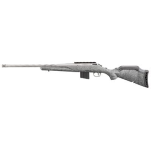 Ruger American Generation II, Bolt Action Rifle, 6MM ARC, 20 in Spiral Fluted Barrel, 1:7.7 in Twist, Threaded 5/8 in-24, Muzzle Brake, Cerakote Finish, Gunmetal , Gray Splatter Synthetic Stock, Manual Safety, Picatinny Rail, 10 Rounds, 1 Mag 46910