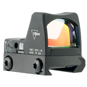 Trijicon 700601 RMR Type 2 Matte Black 1 X 0.89 in x 0.67 in 3.25 MOA with Picatinny Mount, Red Dot Sight
