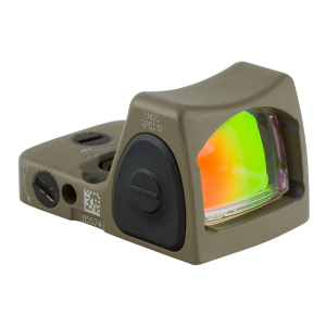 Trijicon 700696 RMR Type 2 FDE 1 x 0.89 in x 0.67 in 3.25 MOA, Red Dot Sight