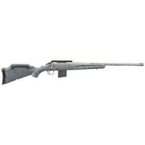 Ruger 46911 American Rifle Gen II Full Size 6.5 Grendel 10+1 20 Cobalt Cerakote Threaded Barrel, Pic Rail Steel Receiver, Gray Splatter Adj Synthetic Stock, Rifle