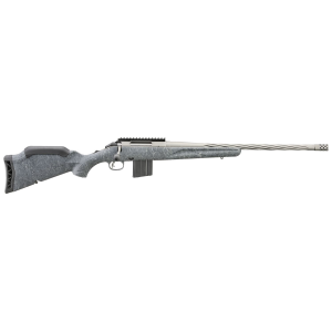 Ruger 46918 American Rifle Gen II Full Size 22 ARC 10+1 20 Cobalt Cerakote Threaded Barrel, Pic Rail Steel Receiver, Gray Splatter Adj Synthetic Stock, Rifle