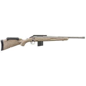 Ruger 46925 American Ranch Gen II Full Size 22 ARC 10+1 16.10 Cobalt Cerakote Threaded Barrel, Pic Rail Steel Receiver, Flat Dark Earth Splatter Adj Synthetic Stock, Rifle