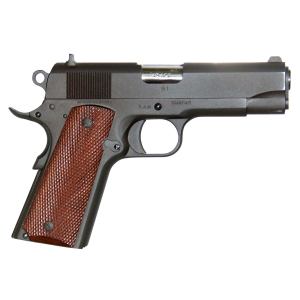 Global Defense GDG1BK45425 GI 45 ACP 8+1 4.25 in Barrel, Overall Mil-Spec Matte Black Finish Steel, Serrated Slide, Textured Wood Grip, Grip Safety Includes, Magazine, Pistol