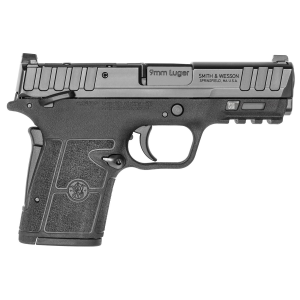 Smith & Wesson 13591 Equalizer Micro-Compact 9mm Luger 10+1/13+1/15+1, 3.68 in Black Armornite Stainless Steel Barrel & Optic Ready/Serrated Stainless Steel Slide, Black Polymer Frame w/Picatinny Rail, Thumb Safety, Pistol