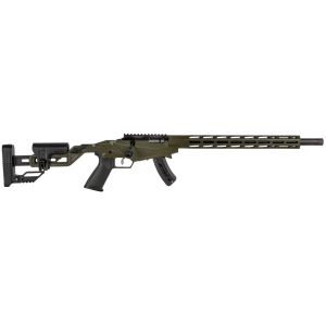 Ruger 8409 Precision Rimfire 22 LR 15+1 18 in Threaded 1137 Alloy Steel Barrel, Exclusive OD Green Cerakote Finish, Adjustable Quick-Fit Precision Stock, 30 MOA Picatinny Rail, Rifle