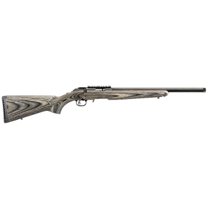 Ruger 8348 American Rimfire Target Full Size 22 LR 10+1 18 in Satin Blued Threaded Bull Barrel, Satin Blued Steel Receiver, Black Laminate Fixed Stock, Right Hand, Rifle