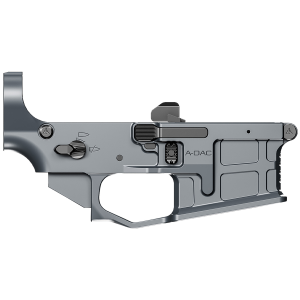 Radian Weapons R0388 A-DAC 15 Lower Receiver Gray, Fully Ambi Controls, Talon 45/90 Safety, Ext. Bolt Catch, Left-Side Mag Release, Right-Side Bolt Release, Enhanced Takedown Pins