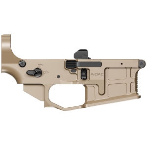 Radian Weapons R0390 A-DAC 15 Lower Receiver FDE, Fully Ambi Controls, Talon 45/90 Safety, Ext. Bolt Catch, Left-Side Mag Release, Right-Side Bolt Release, Enhanced Takedown Pins