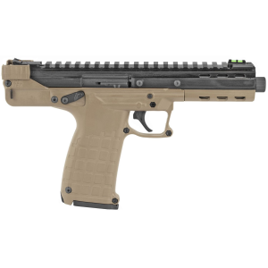 Kel-Tec CP33TAN CP33 22 LR 33+1 5.50 in Black Ported/Threaded Barrel, Black Serrated/Optic Ready Slide, Tan Polymer Frame w/Picatinny Rail, Black Polymer Grip, Pistol