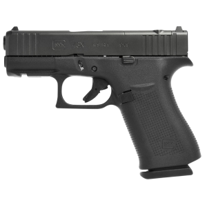 Glock UX4350201FRMOS G43X MOS Slim Sub-Compact 9mm Luger 10+1, 3.41 in Black GMB Barrel, Black Cerakote MOS Cut/Serrated Steel Slide, Polymer Frame w/Beavertail Black Textured Polymer Grip, USA Made, Pistol