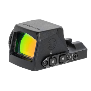 Sig Sauer Electro-Optics SORX1000 Romeo-X Pro Black Anodized 1 x 24 mm 2 MOA Red Dot/32 MOA Circle Multi Reticle