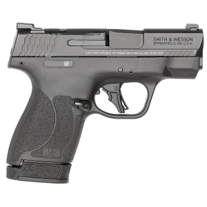 Smith & Wesson 13534 M&P Shield Plus Micro-Compact Frame 9mm Luger 10+1/13+1, 3.10 in Black Armornite Stainless Steel Barrel & Optic Cut/Serrated Slide, Matte Black Polymer Frame, Tritium Night Sights, No Safety, Pistol