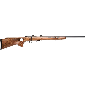 Savage Arms 96250 93R17 BTV 17 HMR Caliber with 5+1 Capacity, 21 in Barrel, Matte Blued Metal Finish & Fixed Thumbhole Natural Brown Stock Right Hand (Full Size), Rifle