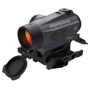 Sig Sauer Electro-Optics SOR43021 Romeo4S Graphite 1 x 20 mm 2 MOA Red Ballistic Dot/65 MOA Circle, Red Dot Sight